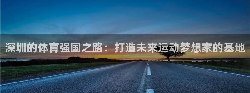 3377体育平台：深圳的体育强国之路：打造未来运动梦想家的基地